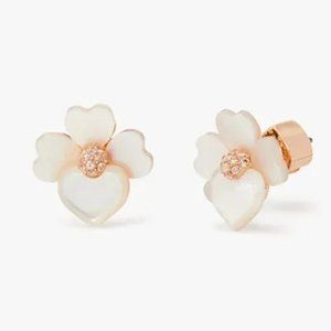 Kate Spade Precious Pansy Studs Earrings (NWT)